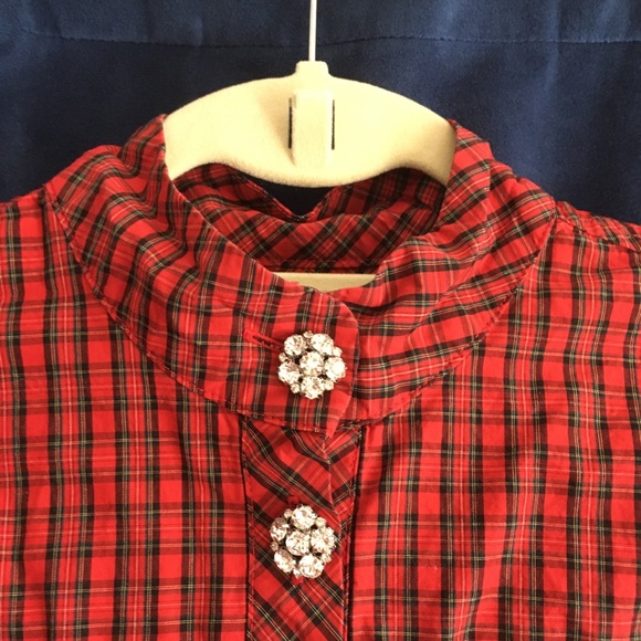 J.Crew | Glam Plaid Blouse - Picture 4 of 6